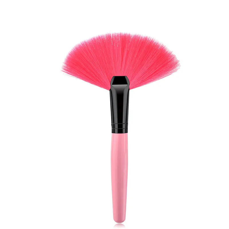 

Fan Shape Make Up Brushes New Arrival 3 Color Soft Beauty Makeup Brushes for Face Powder Foundation Cosmetic Tools