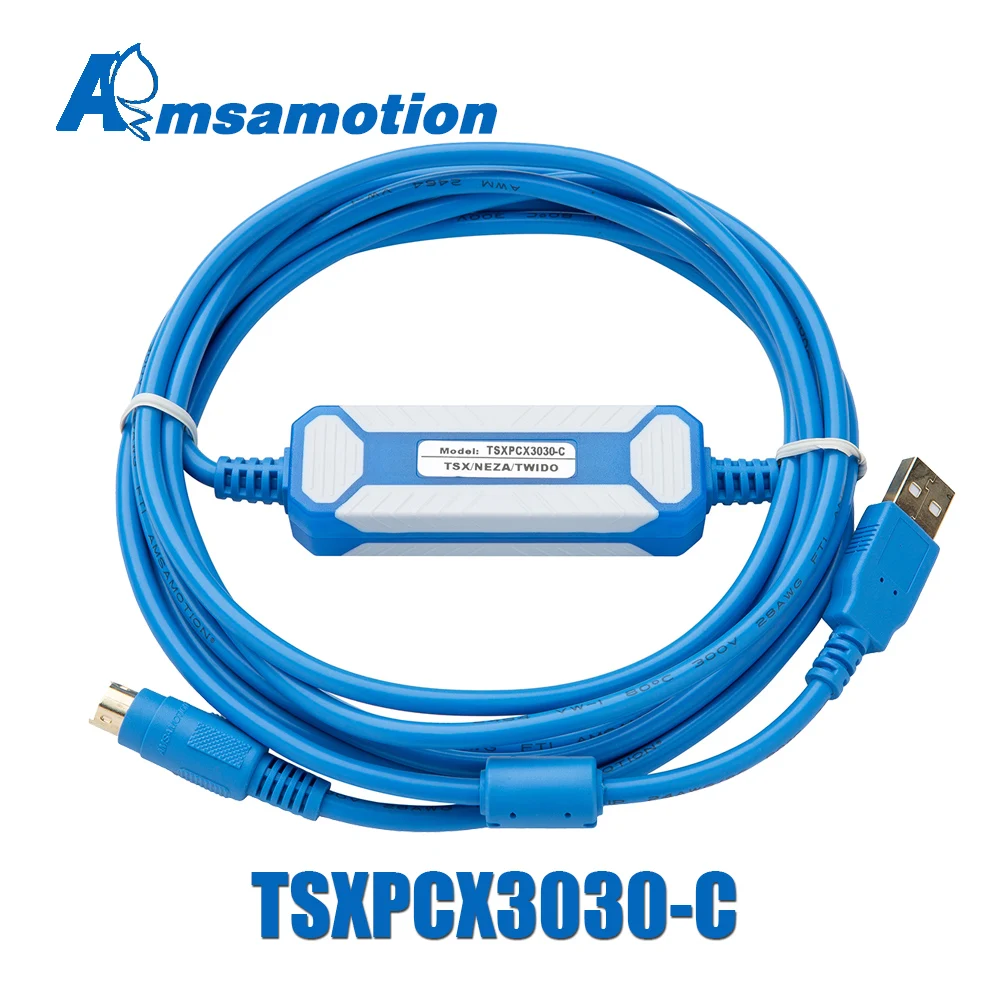 Amsamotion Кабель для программирования подходящий Schneider Twido/ TSX /Neza Series ПЛК TSXPCX3030|cable