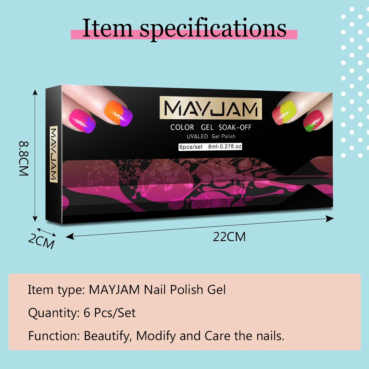 Gel Nail Polish Set All for Manicure Gel Kit Vernis Semi Permanent Varnish Hybrid 6pcs 8ml Natural Green Soak Off Gel Varnishes