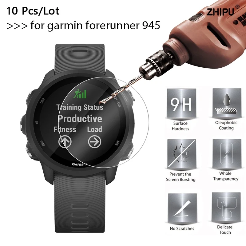 

10 Pcs/Lot 9H Premium Tempered Glass For Garmin forerunner 945 Screen Protector protective film for Garmin FR 945