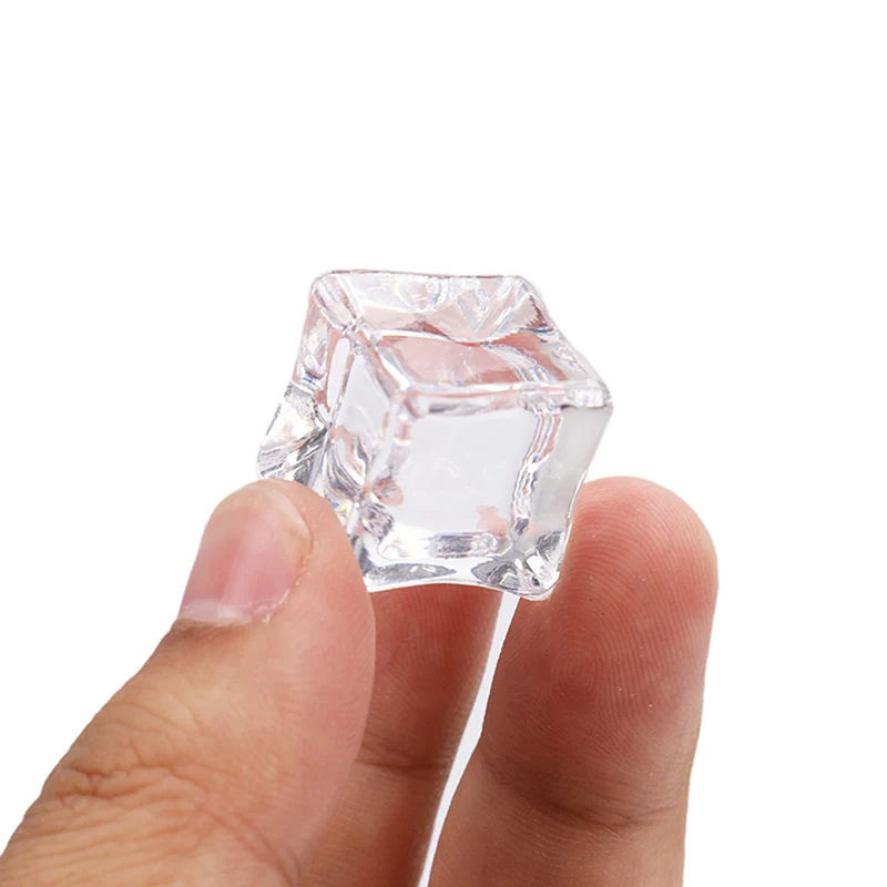 Food Photography Props 16Pcs Artificial Ice Cubes Home Kitchen Decor