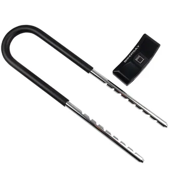 

Smart Fingerprint Anti-theft Bicycle U-Lock Extra Long Lock Quick Unlock 1*U-lock + 1*Mechanical key + 1*Cable