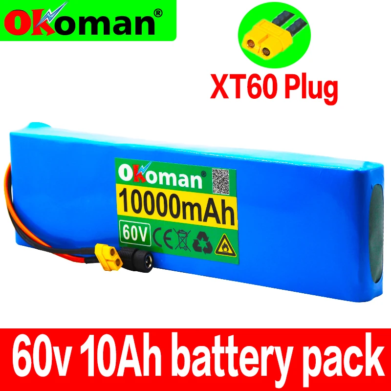 60V 16S2P 10Ah 18650 литий-ионный аккумулятор 67 2 V 10000mAh Ebike Электрический велосипед Скутер
