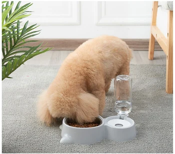 

Hoopet Kat Kom Hond Water Dish Kat Kom Goederen Drinkwaterfontein Eten Feeder Voerbak Kitten