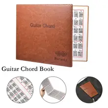 Muspor гитара Chord Book Chart высокое качество из искусственной кожи 6 струн мягкий переплет гитарные аккорды табулатура Guitarra finger упражнение лист