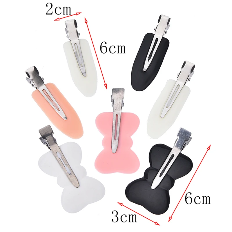 3-4pcs/set random color Hair Clips Seamless Magic Hair Pins Bang Fix Fringe Makeup or Washing Face