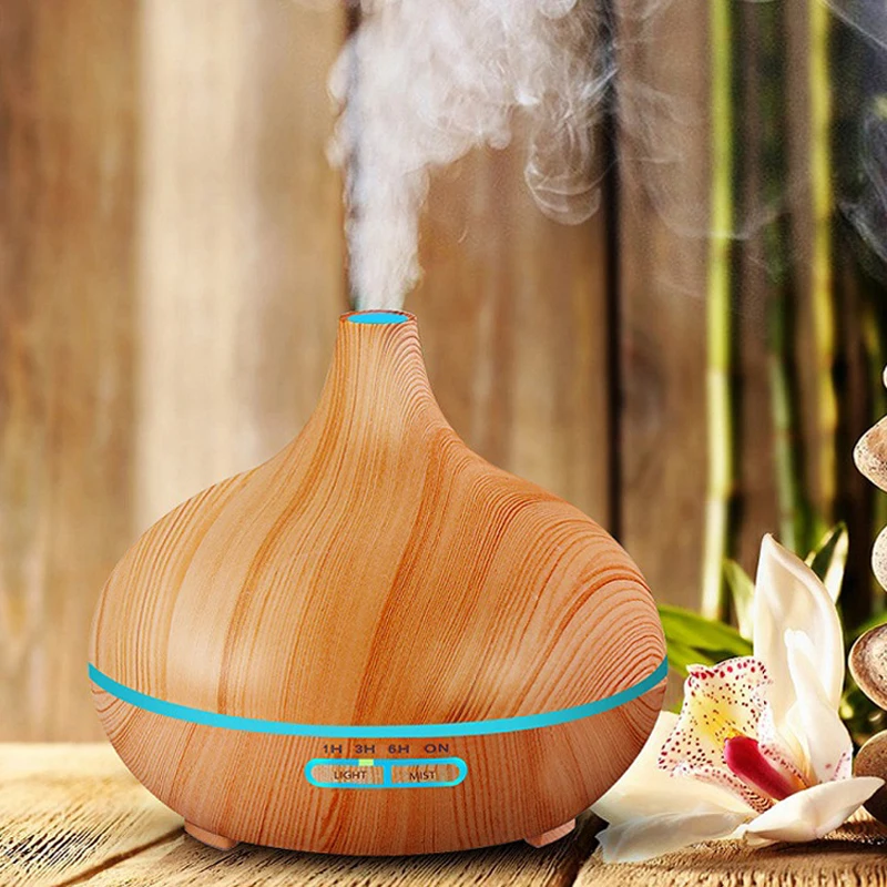 

ELOOLE Ultrasonic Imitation Wood Humidifiers Aromatherapy Essential Oil Diffuser Mist Maker Air Purifier Air Freshener For Home