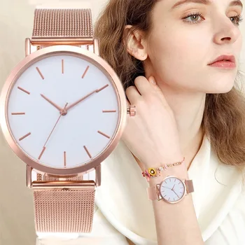 

Casual Unisex Women Fashion Luxury Leisure Top Band Clock Set Leather Stainless Steel Quartz Wrist Watches Gift RelogilFeminino