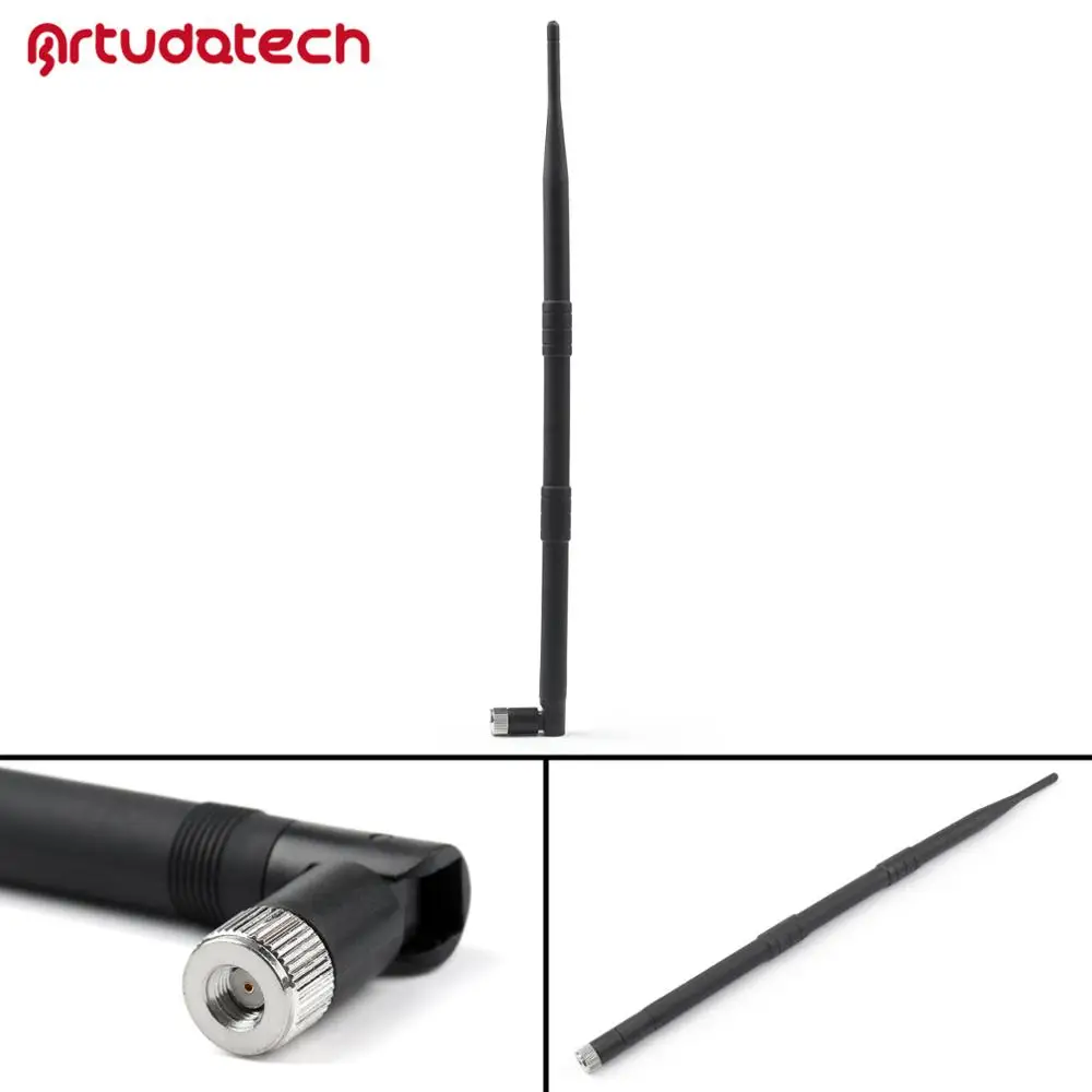 Artudatech всенаправленная 2,4 ГГц 9dBi Wifi 802.11b g/n 802.11n с высоким коэффициентом усиления SMA Всенаправленная антенна для IP маршрутизатора