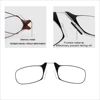 Mini Nose Clip on Reading Glasses Men Women Magnifying Presbyopic Glasses Eyewear Men Rimless 1.25 1.75  2.25 2.75 ► Photo 3/6