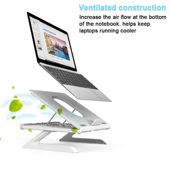

Notebook Stand Aluminum Alloy Mobile Phone Holder Multifunctional Folding Laptop Bracket For All Laptops And PCs Under 15 Inches