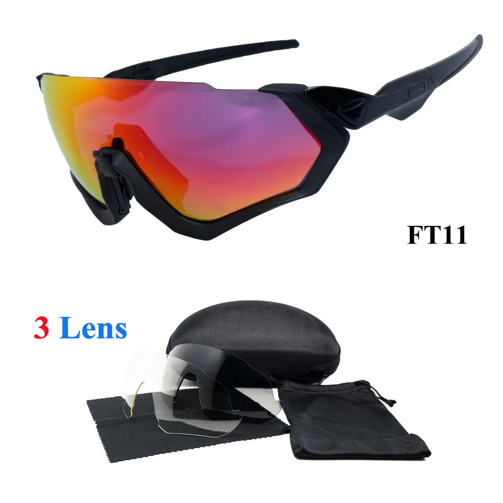 Новинка, уличные велосипедные очки UV400, для мужчин и женщин, для горного велосипеда, велосипедные солнцезащитные очки, MTB, спортивные велосипедные очки - Цвет: FT11