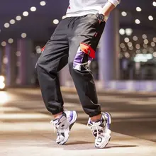 Zogaa, мужские шаровары с боковыми карманами, новинка, хип-хоп стиль, повседневные мужские камуфляжные джоггеры, модные повседневные уличные брюки