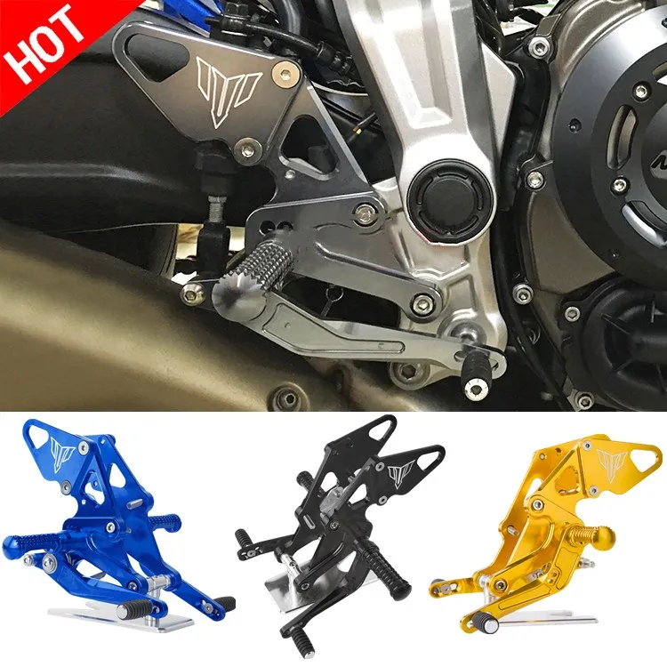 MT 07 FZ мотоцикл регулируемый задний комплект Rearsets Подножка для Yamaha MT07 FZ07 2013 14 2015 2016