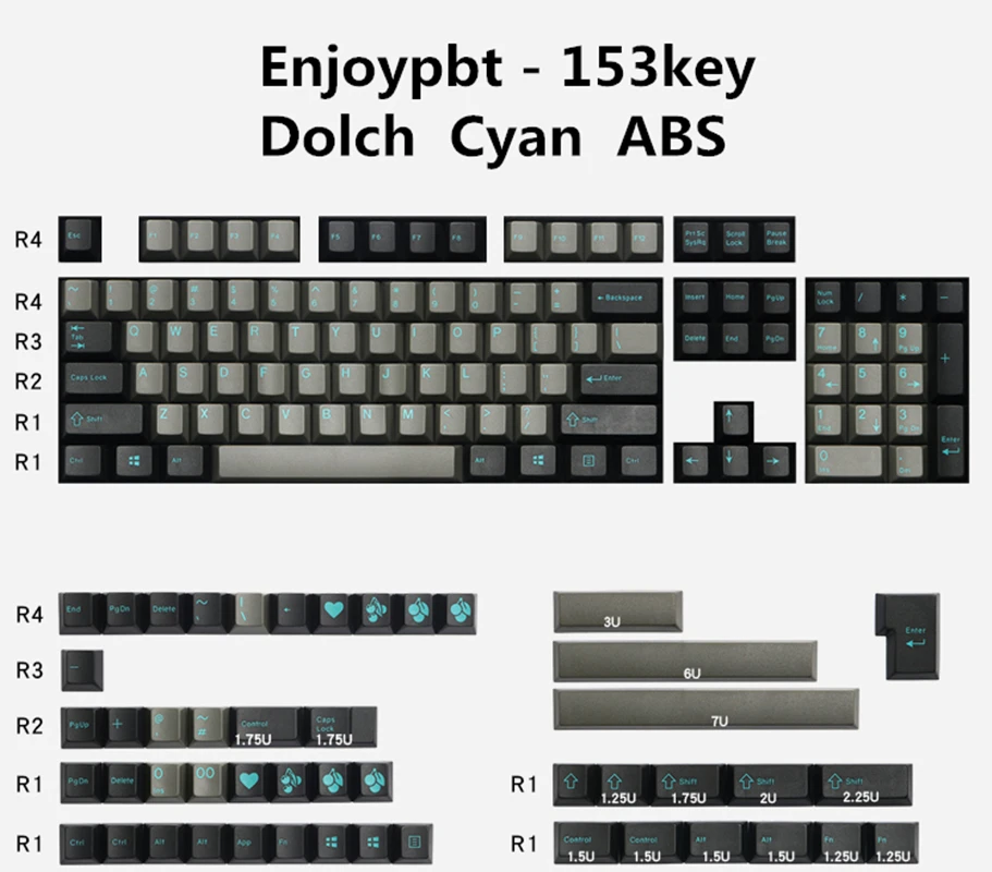 Ключ Enjoypbt dolch голубой ключ 153 АБС пластик двухцветный процесс литья под давлением