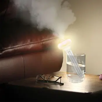 

Mini USB Portable Air Humidifier Adjustable Aroma Diffuser Mist Maker Light Home