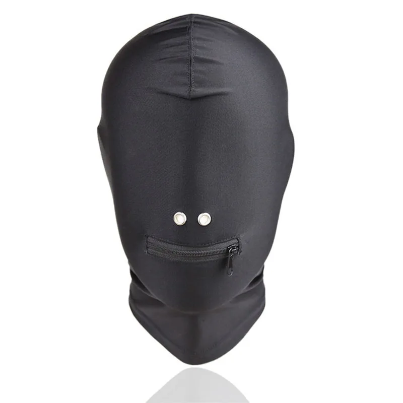 Zipper Open Mouth Bondage Hood Mask Adult Games BDSM Fetish Slave Restraints Headgear Sex Tools Erotic Toys For Couples | Красота и