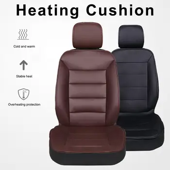 

12V Car Heated Seat Cushion General Seat Heating Pad Soft Velour Cover With Warm Adjustment Function Heated Seat Cushion