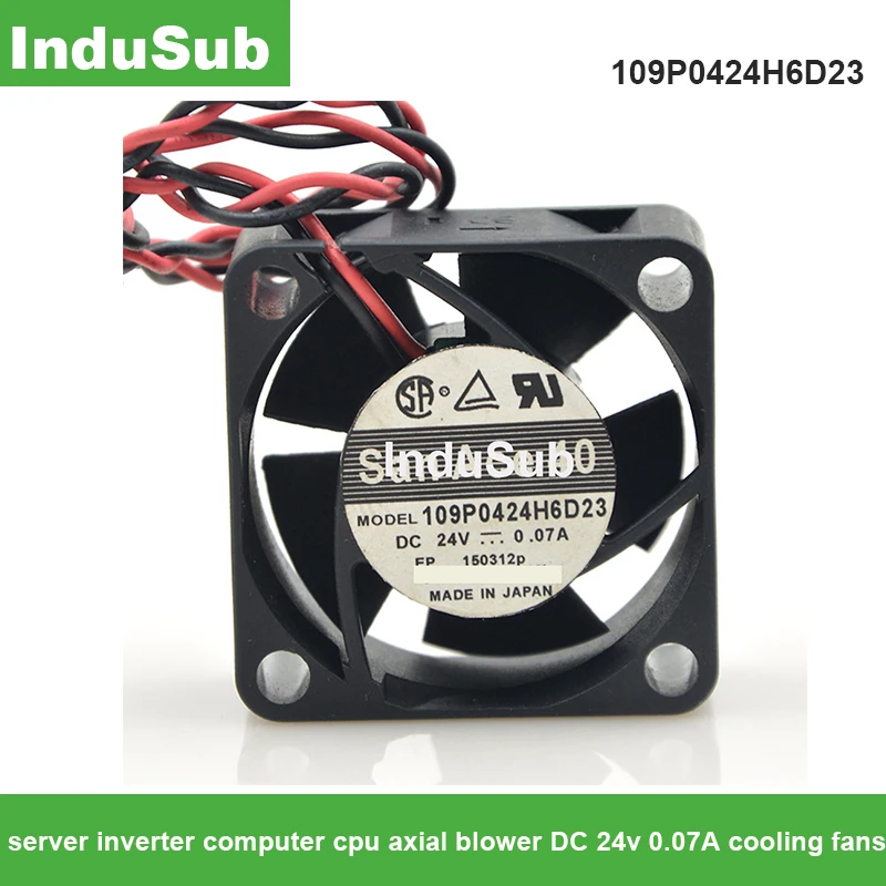 

109P0424H6D23 server inverter computer cpu axial blower DC 24v 0.07A cooling fans 3PIN