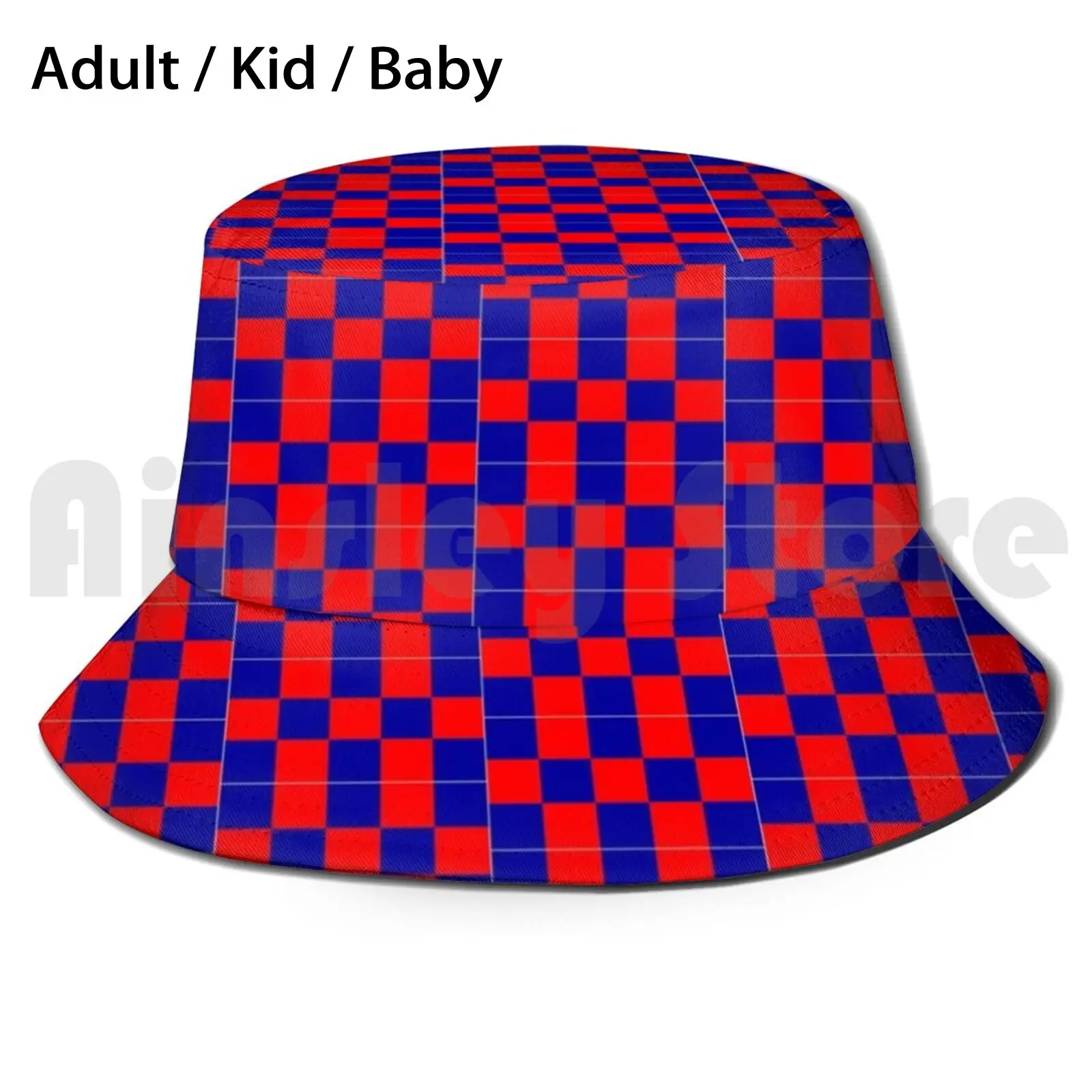Red \u0026 Blue 3 Bucket Hat Adult kid baby 