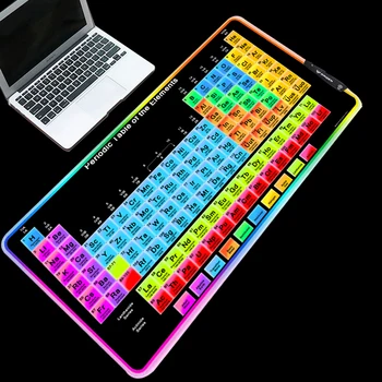 

Yuzuoan Abstract Tetris Cloth Fabric One-piece RGB Desktop Computer Mouse Pad LED Color Lighting Backlight Desktop Keyboard Mat