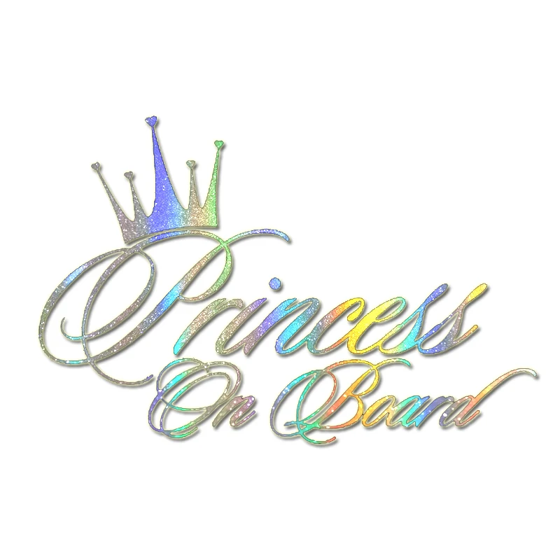 

Princess Baby On Board Car Sticker 3D 16.5*10.9CM Funny Car Decal Reflective Vinyl Car Sticker Car Styling Warning Decals