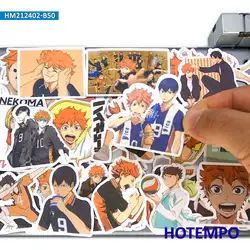 Autocollants de volley ball de Sport, 50 pièces, dessin animé amusant pour enfants, jouets, guitare, téléphone portable, Skateboard, vélo, moto, voiture 