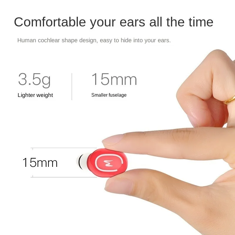 2020 new fashion and simple Q3 wireless mini sports bluetooth headset earbud 4 1 single ear bluetooth headset in ear stereo