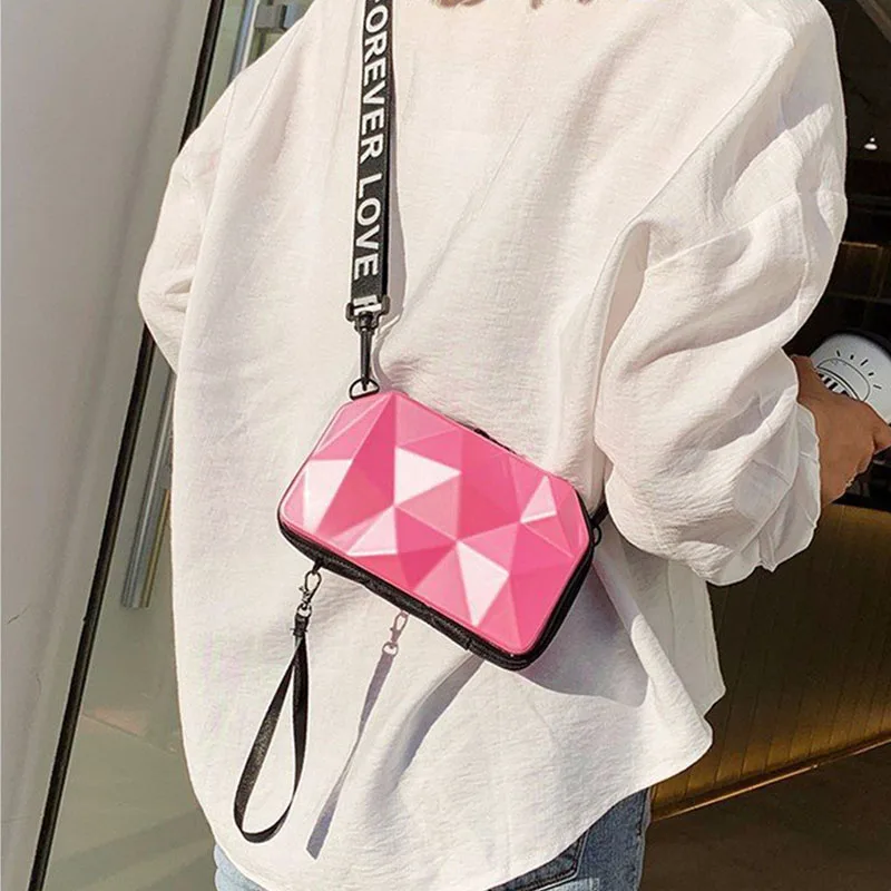 Pink WOBAG женская маленькая сумка через плечо женские модные Наплечные мини сумки через плечо дизайнерские сумки высокого качества сумка-мессенджер - Цвет: Pink