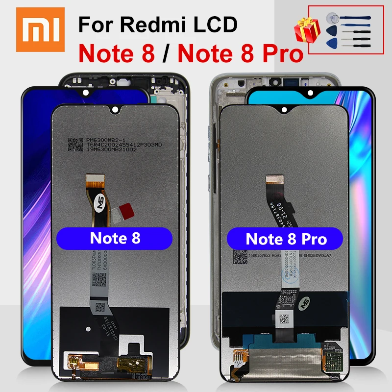 ЖК-дисплей 6 3 дюйма для Xiaomi Redmi Note 8 сенсорный экран с дигитайзером в сборе PRO