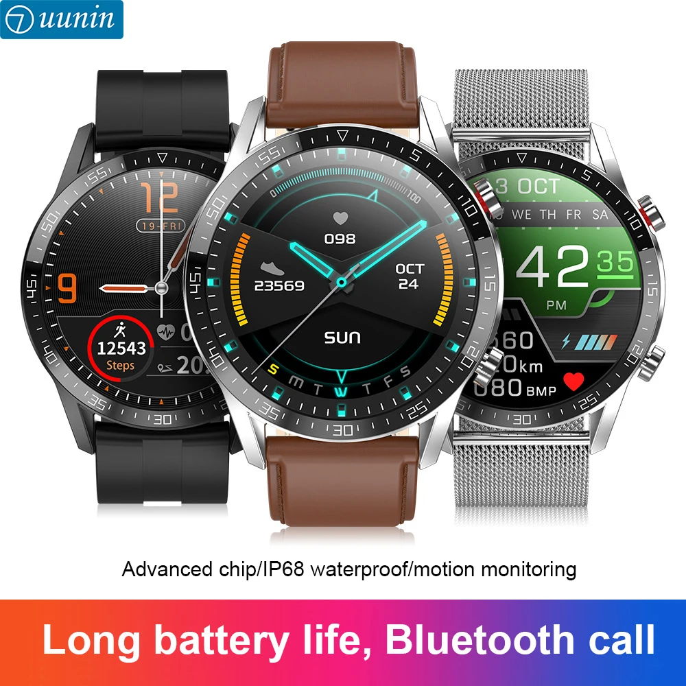 Photo Product L13 Long Battery Life Sports Waterproof Heart Rate Sleep Monitoring Answer Make Calls Reminder Huawei Smart Watch L9 L11 Upgrade