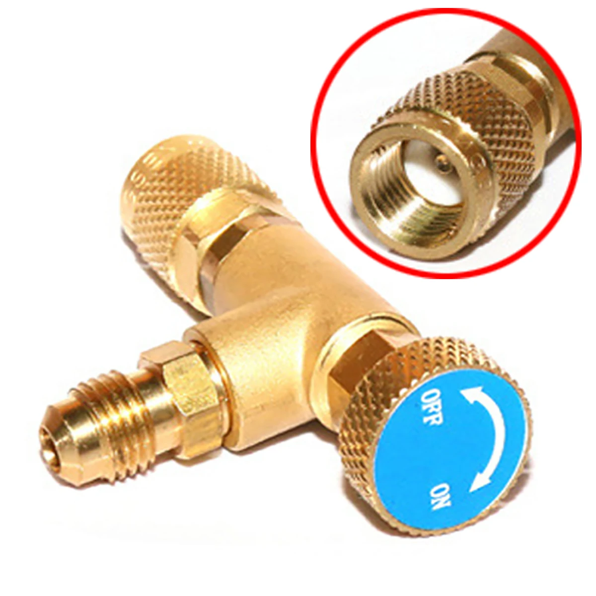 

Клапан регулировки расхода для шланга для хладагента, 1/4-1/4 дюйма, R22 R404A R407C