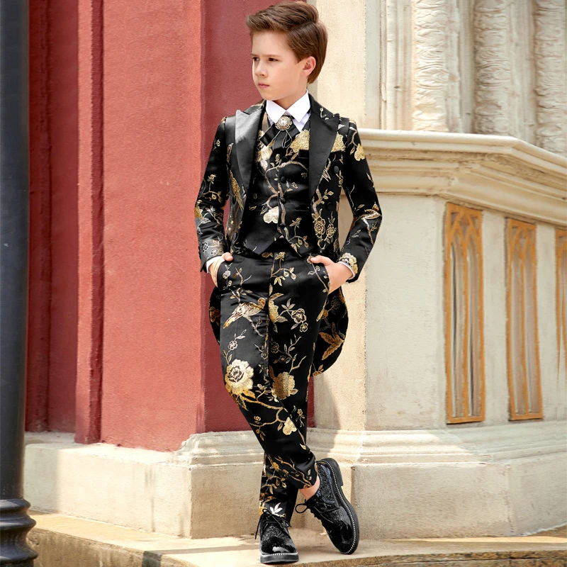 Baby jongen smoking pak-Prince Kostuum Kleding Jongenskleding Kledingsets 