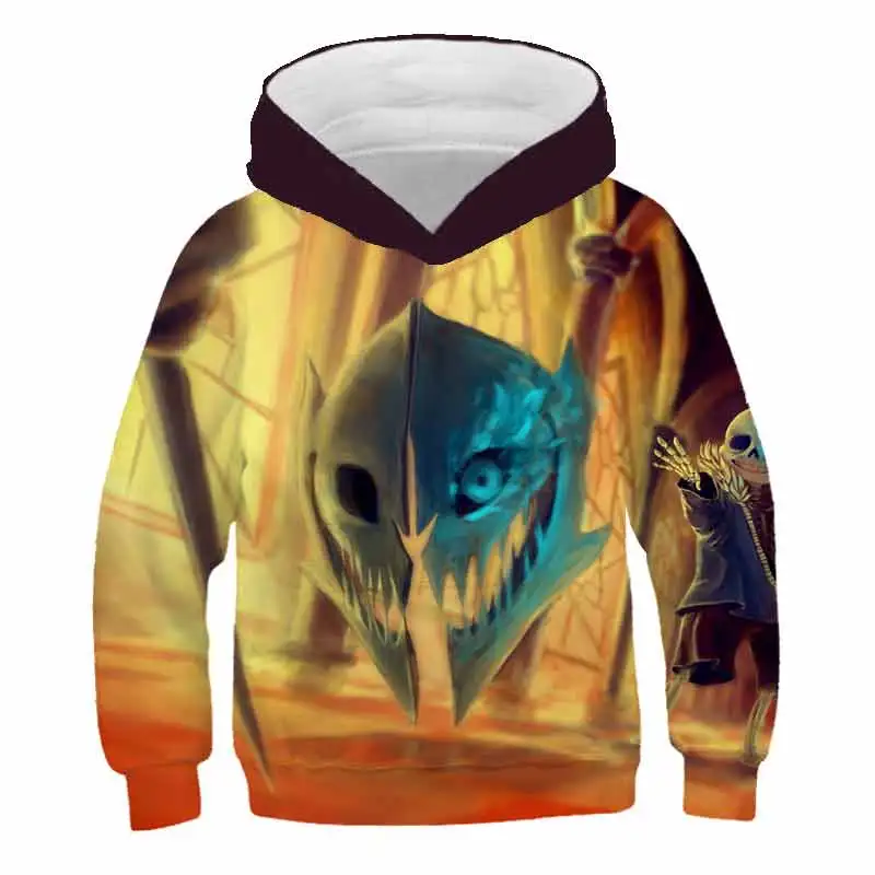 Игровые худи Undertale для девочек Детский свитшот мальчиков одежда подростков