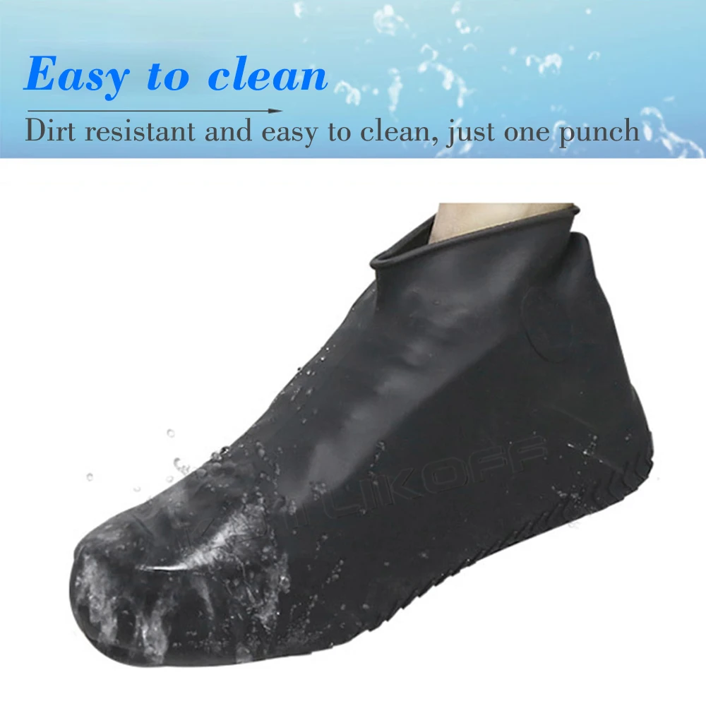 KOTLIKOFF Silicone overshoes Reusable galoshes silicone Waterproof Shoe covers for shoes from rain shoe Overshoes Unisex