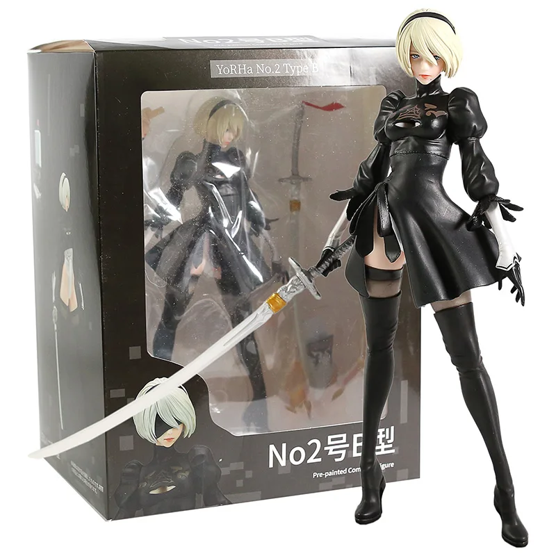 NieR Automata 2B YoRHa No.2 Тип B ПВХ фигурка Коллекционная модель игрушки|Игровые фигурки и
