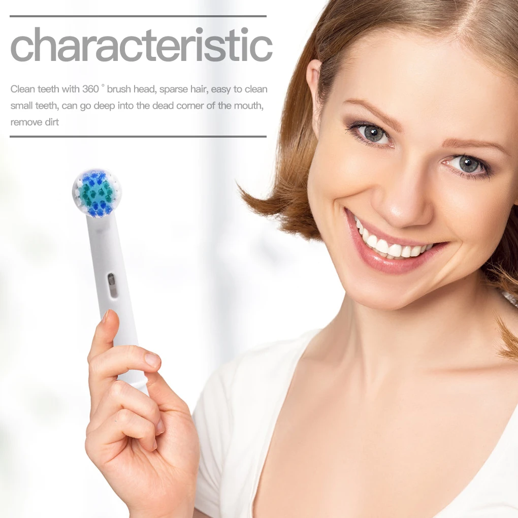 4x Replacement Brush Heads For Oral-B Electric Toothbrush Fit Advance Power/Pro Health/Triumph/3D Excel/Vitality Precision Clean