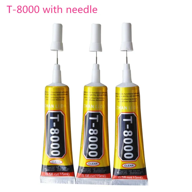 

50ml T8000 glue Mobile phone touch screen Superglue T-8000 adhesive telephone glass glue repair point diamond jewelry DIY glue
