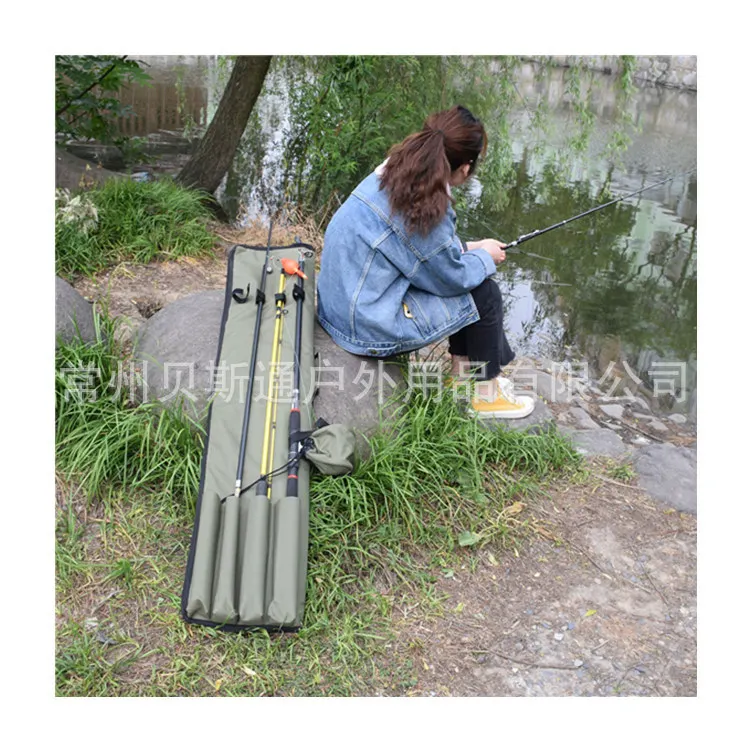 Multi-functional Double Layer Fishing Rod Bag And Further to Rod Bag Thick Wear-Resistant Fishing Bag Europe Carp Fishing