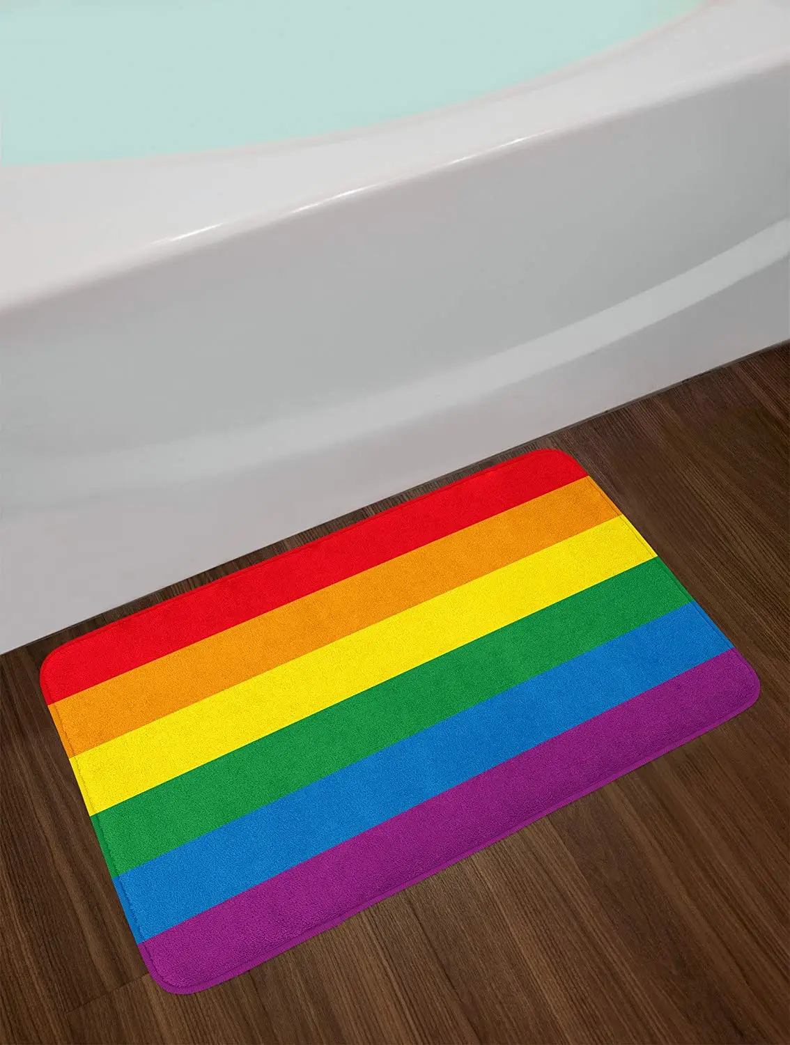 Pride коврик горизонтальный Радужный цветной Флаг Гей парад свободный равный любовь страсть тема домашний Декор дверной пол коврики