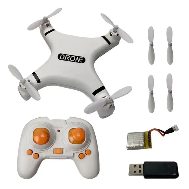 Ultra Mini Remote Control Airplane LED Pocket Drone 2.4G Quadcopter Headless Mode One-Button Return Children Smart Toys Outdoors