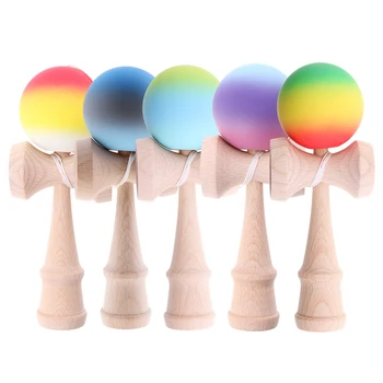 

Traditional Japanese Kendama Bilboquet Jugle Ball w/ String Wooden Cup Kids Toy