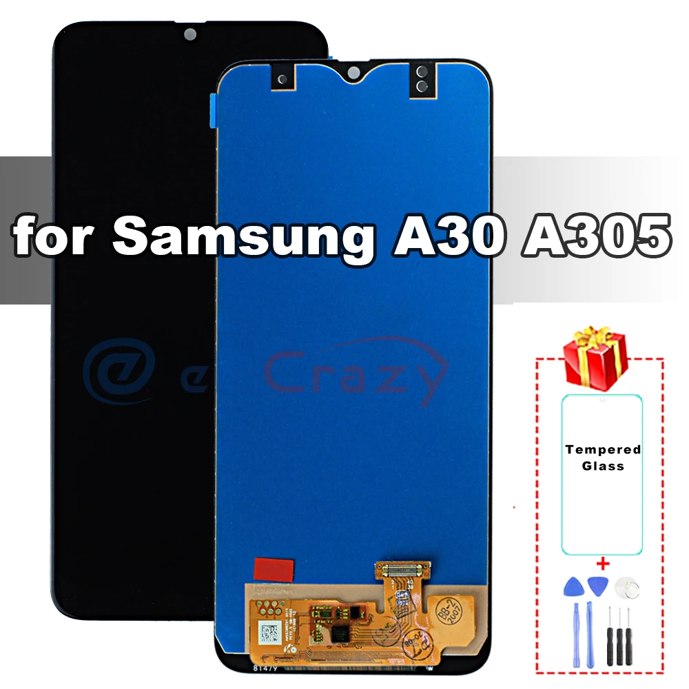 

Premium Quality for Samsung Galaxy A30 A305 LCD Screen A305F A305FD A305A Display with Touch Digitizer Assembly Replacement Kit
