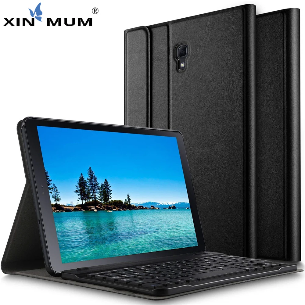 

Tablet Keyboard Case For Samsung Galaxy Tab A2 10.5 T595 T590 No Backlit Bluetooth Removable Keyboard With Leather Cover
