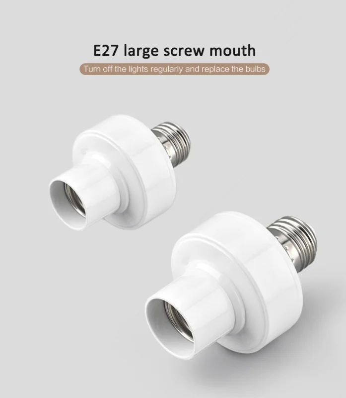 Tuya Smart Life Wifi Smart Light Bulb Socket Adapter E27 E26 Switch Lamp Base Holder For Amazon Alexa Google Home Smart Life Tuya Smart Life Wifi Smart Light Bulb Socket Adapter E27 E26 Switch Lamp Base Holder For Amazon Alexa Google Home Smart Life
