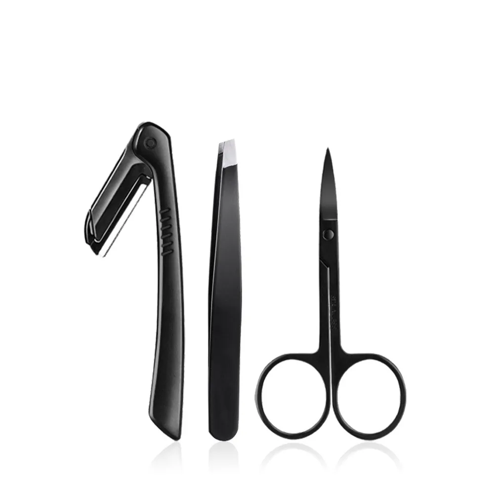 

3PCS Beauty Tools DIY Beginner Simple Eyebrow Clip Eyebrow Clipper Eyebrow Cutter Eyebrow Combination Set MD32