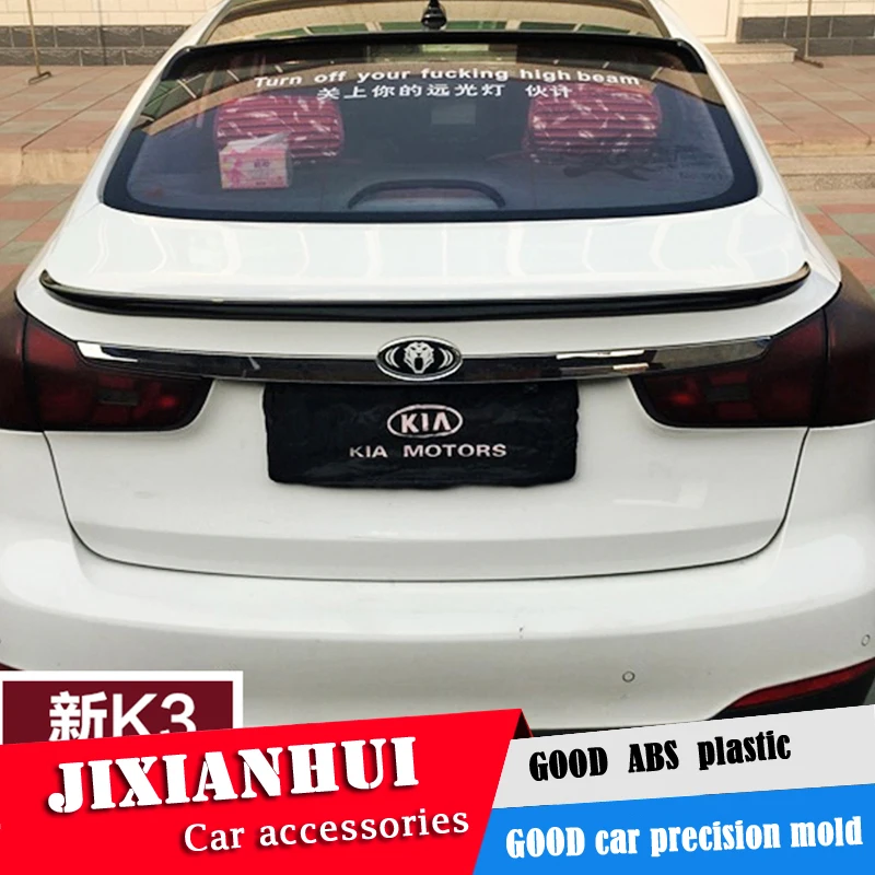 Спойлер для Forte 2016-2018 Kia K3 спойлер WWK ABS пластик Материал заднее крыло автомобиля