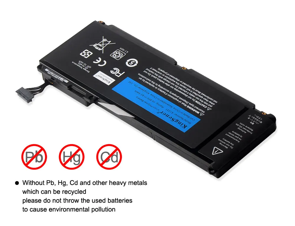 Bateria Nova do Portátil de Kingsener A1331 para Apple Macbook 13.3 A1342 Unibody Mc207ll a Mc516ll a 0206809-a 10.95v 63.5wh - Imagem 4