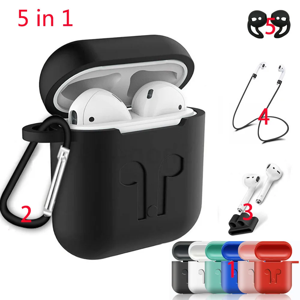 Мягкий силиконовый чехол для Airpods противоударный защитный наушников Air Pods