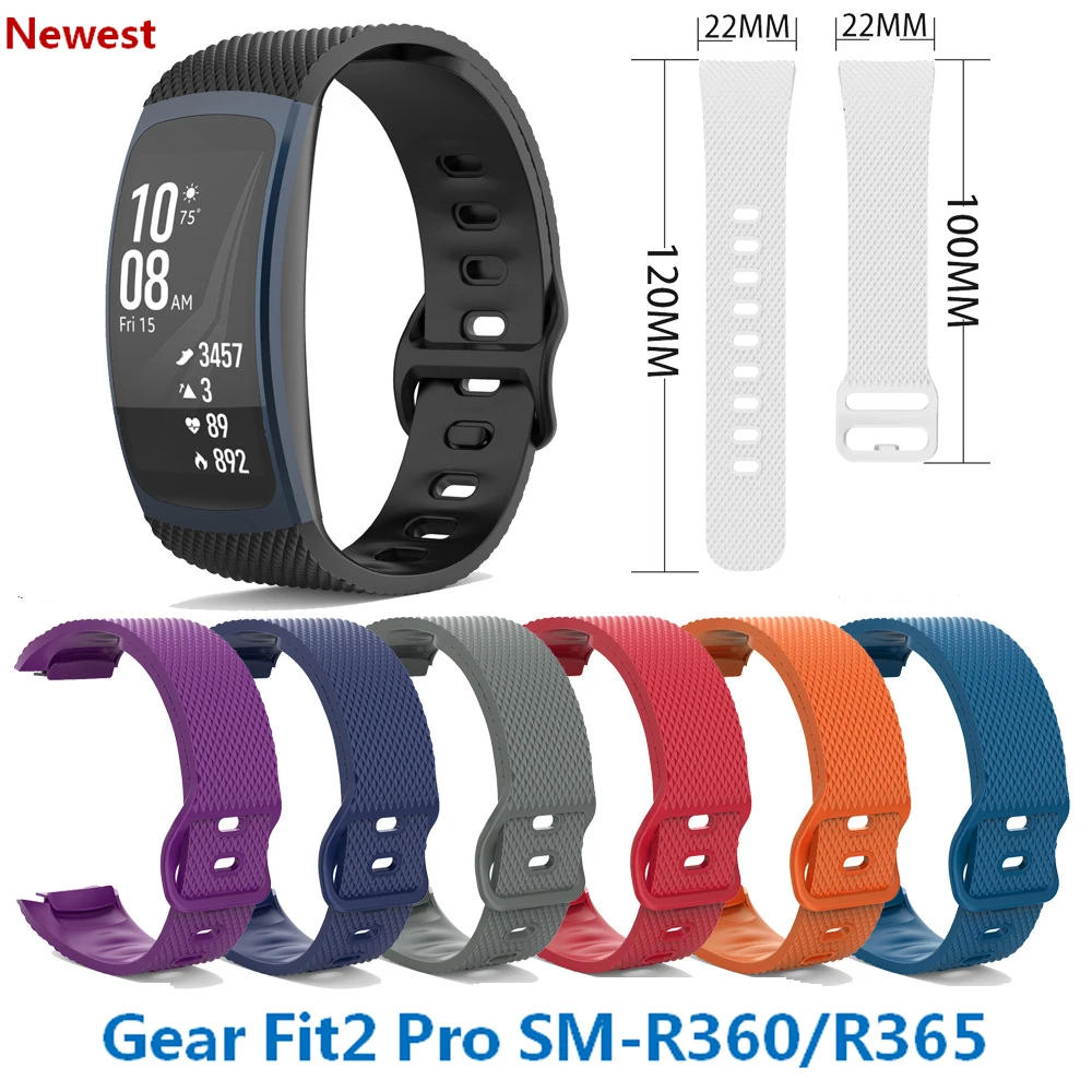 Умный браслет на запястье для samsung gear Fit 2 pro Watch силиконовый браслет для samsung gear Fit2 Pro SM-R360 R365 ремешок